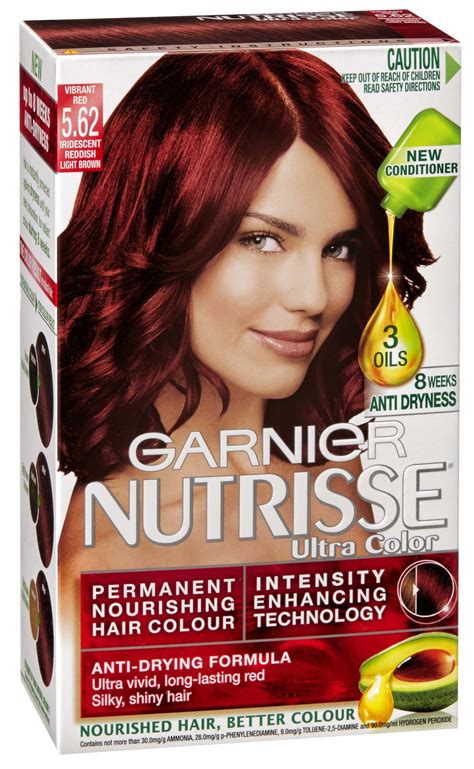 garnier hair dye red